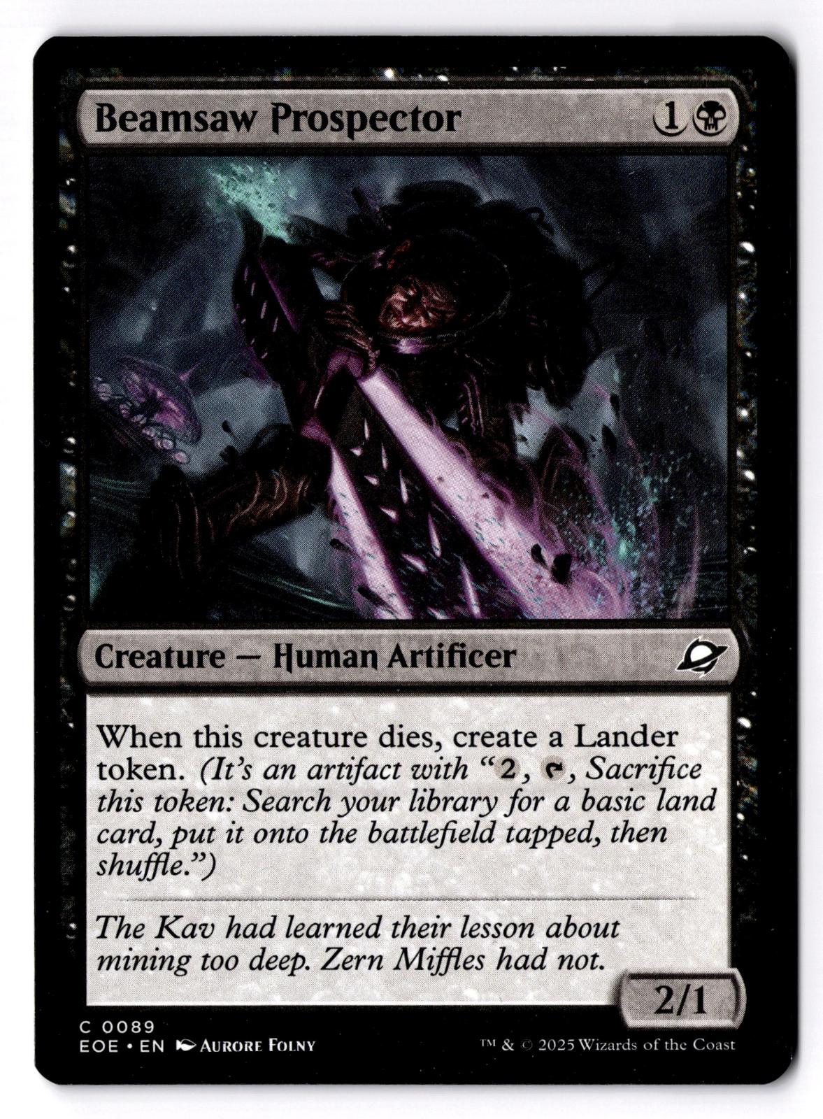 Beamsaw Prospector 89 Common Edge of Eternities Magic: The Gathering LP