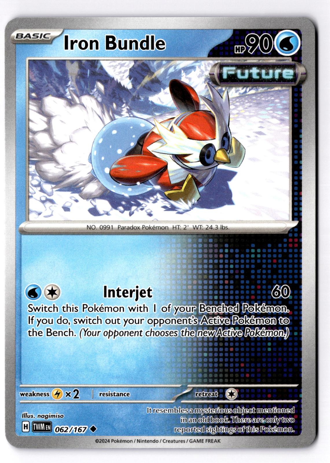 Iron Bundle 062/167 Uncommon Twilight Masquerade Pokemon Near Mint