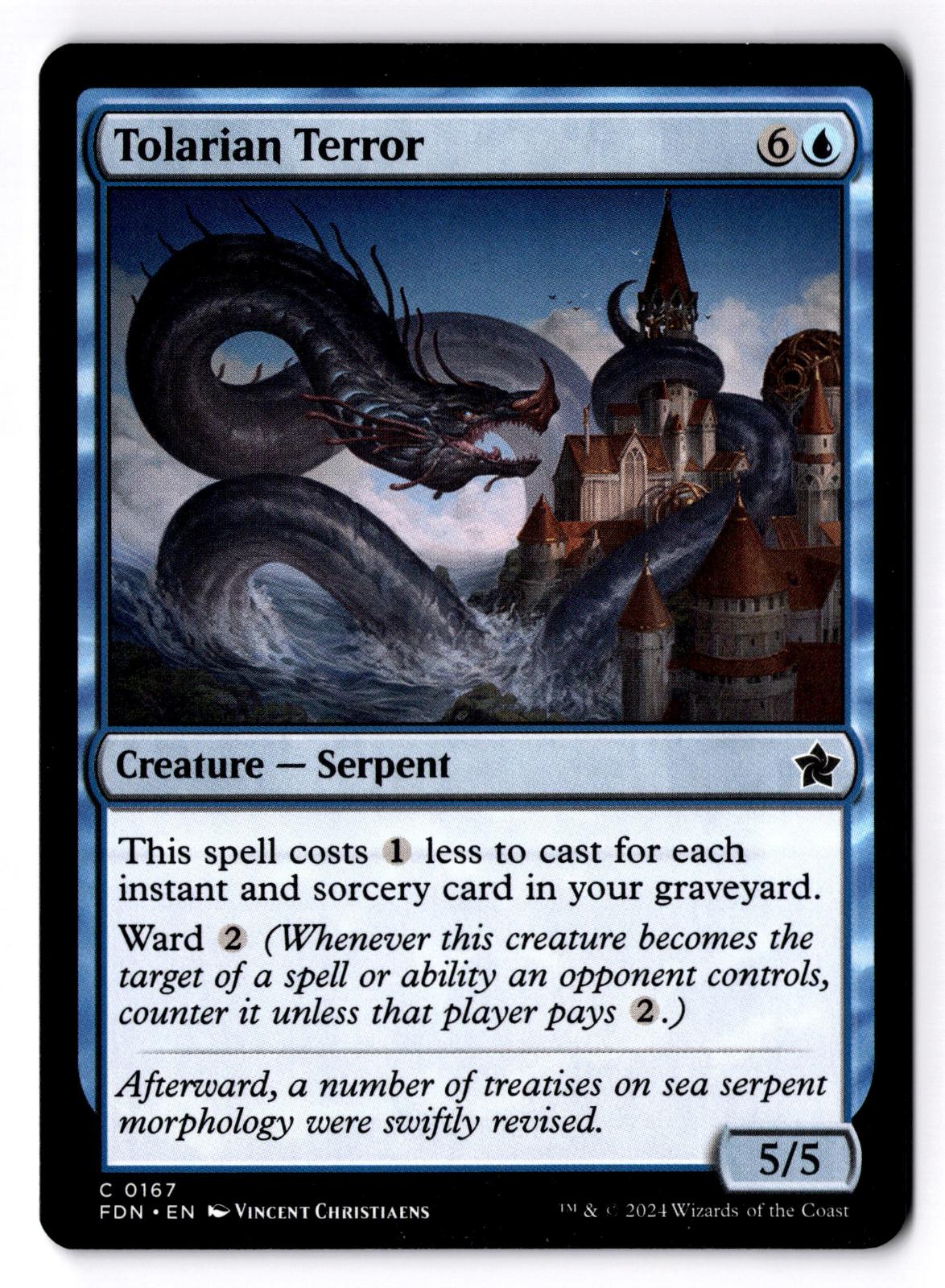 Tolarian Terror 167 Common Foundations Magic: The Gathering Lightly Played