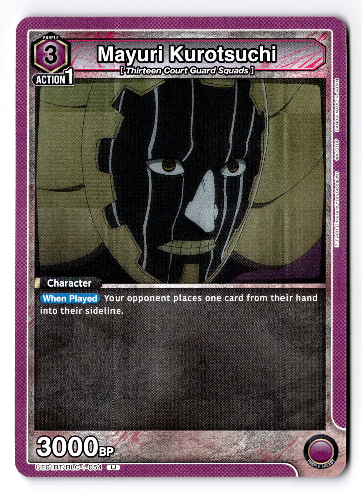 Mayuri Kurotsuchi UE01BT/BLC-1-054 Union Arena NM