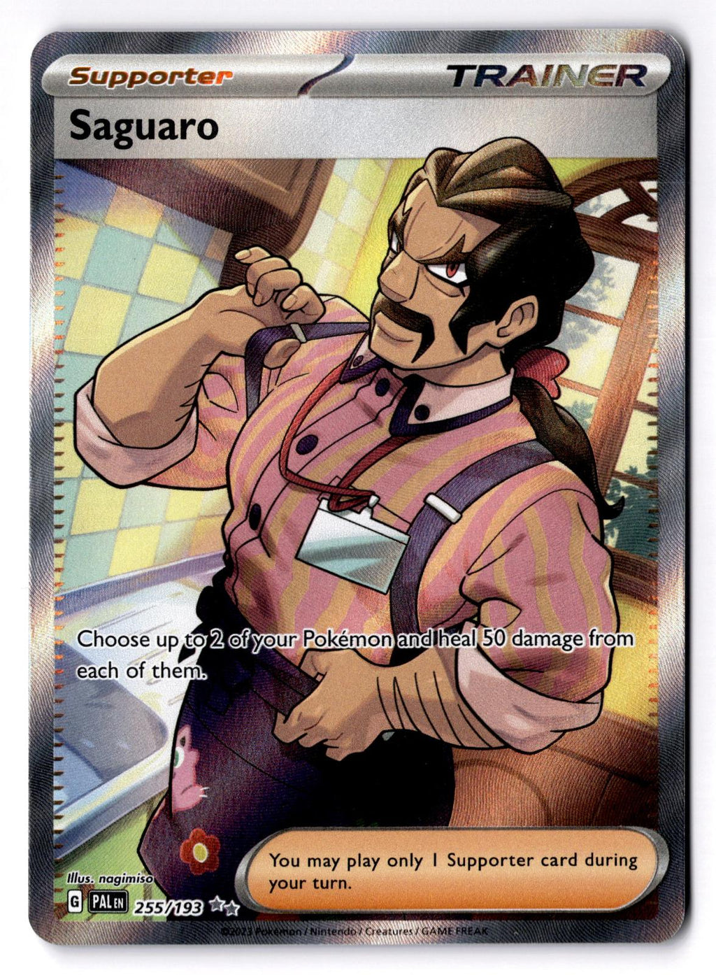 Saguaro 255/193 Ultra Rare Paldea Evolved Pokemon Holo Near Mint