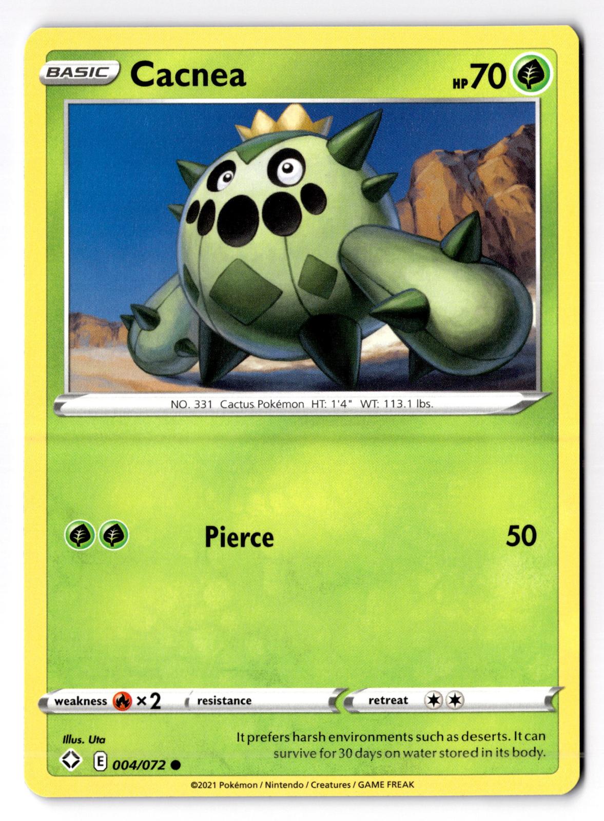 Cacnea 004/072 Common Shining Fates Pokemon Near Mint