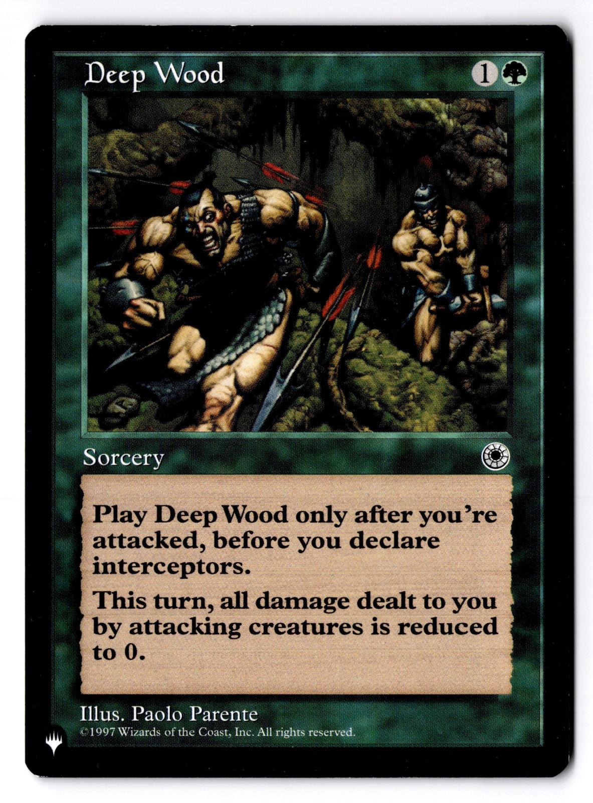 Deep Wood Uncommon The List Reprints Magic: The Gathering Lightly Played