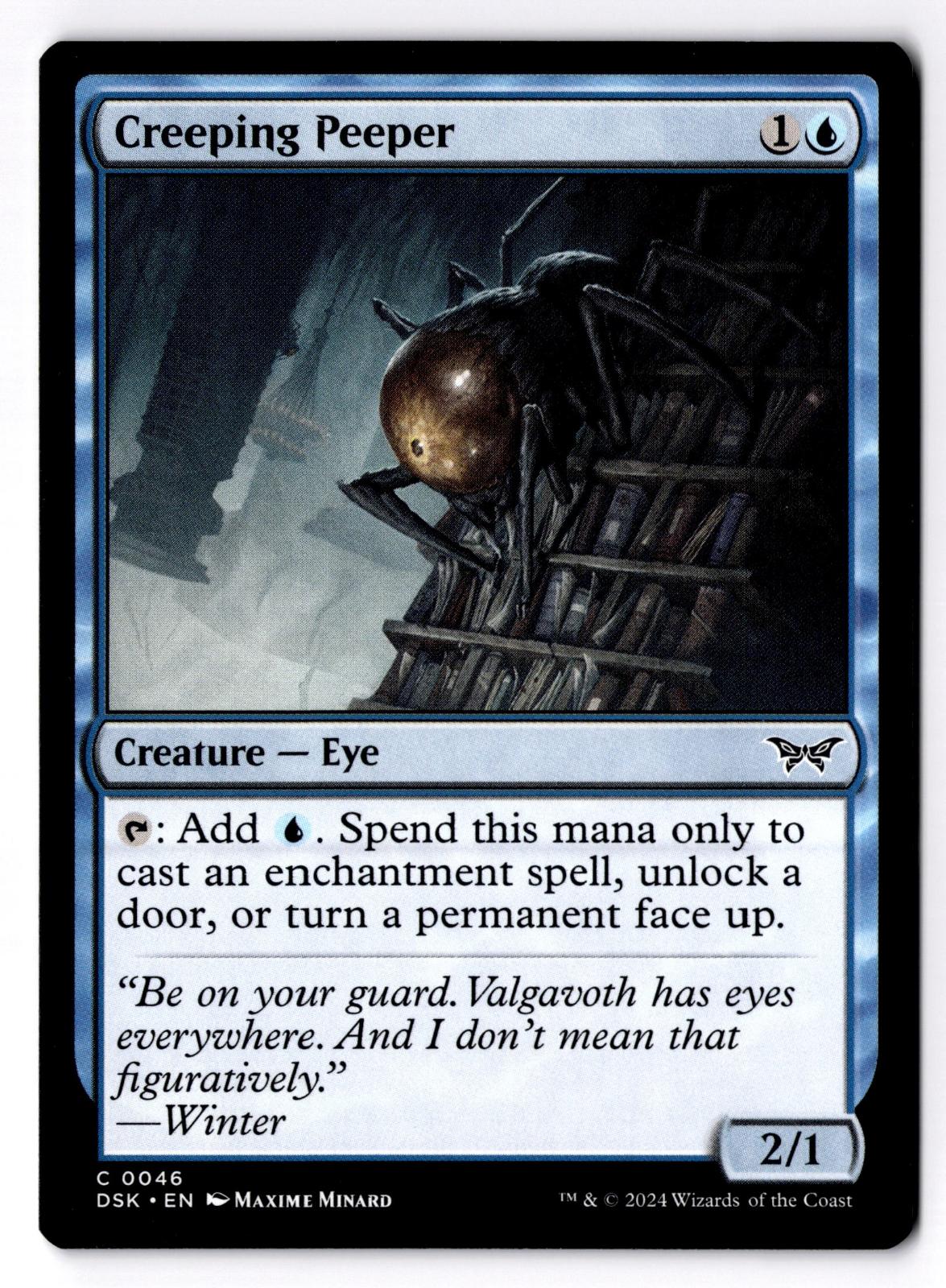 Creeping Peeper 46 Common Duskmourn: House of Horror Magic: The Gathering LP