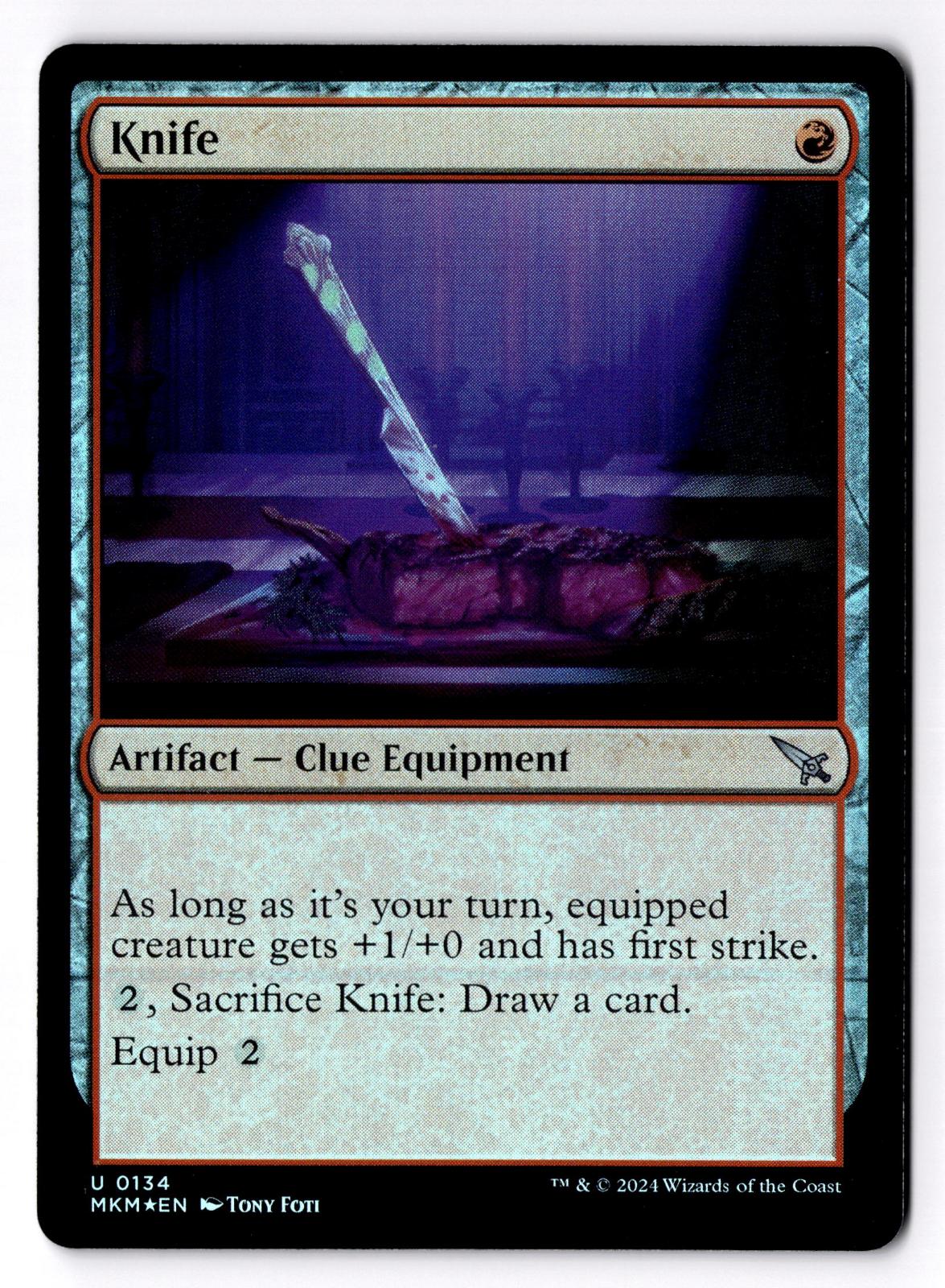 Knife 134 Uncommon Murders at Karlov Manor Magic: The Gathering Foil LP