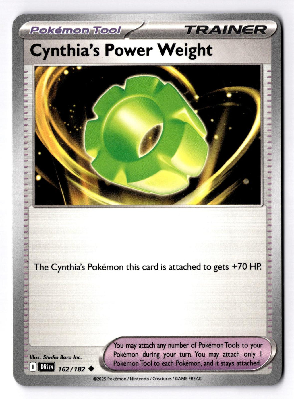 Cynthia's Power Weight 162/182 Uncommon Destined Rivals Pokemon Near Mint