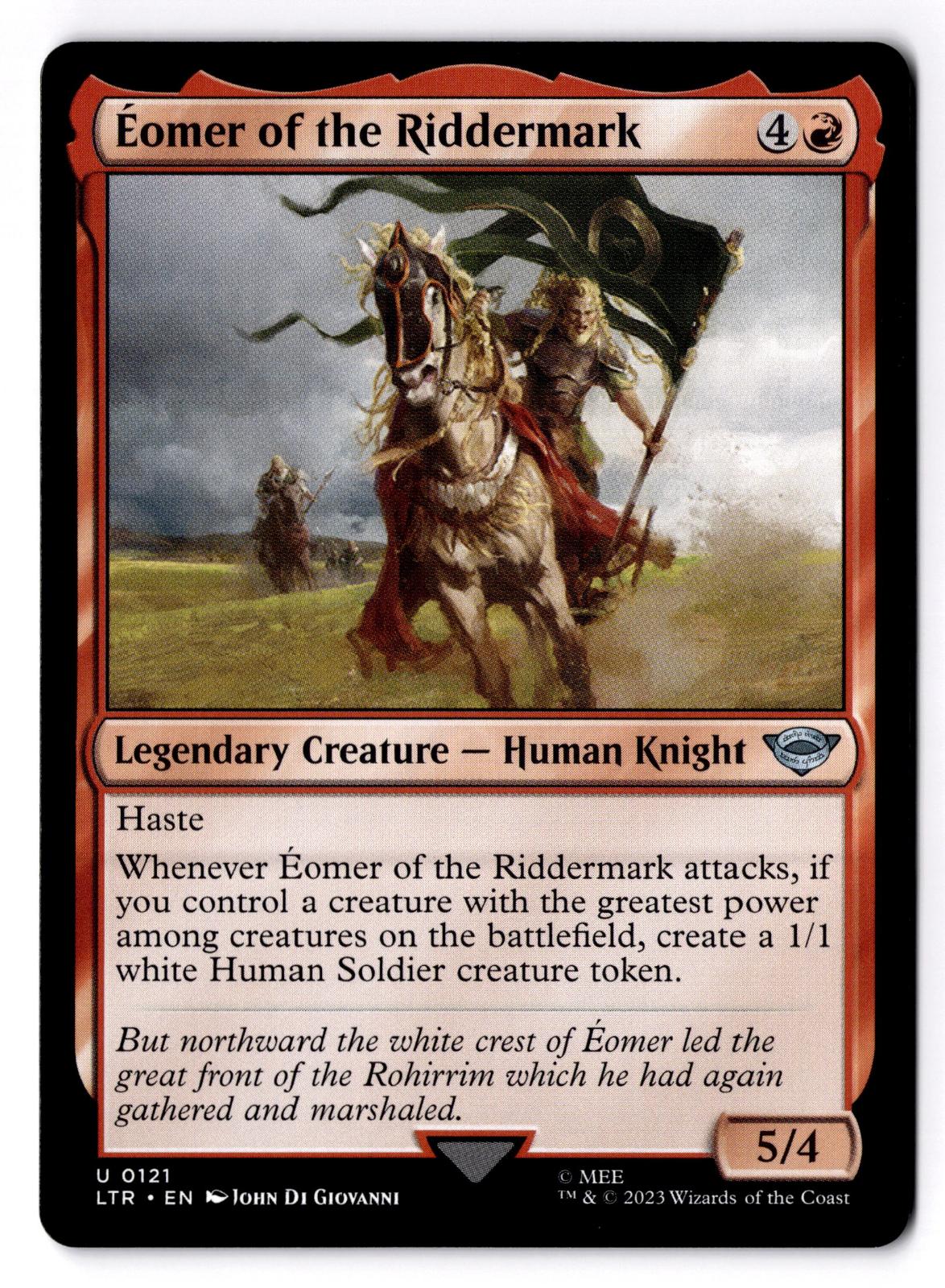 Eomer of the Riddermark 121 The Lord of the Rings Magic: The Gathering LP