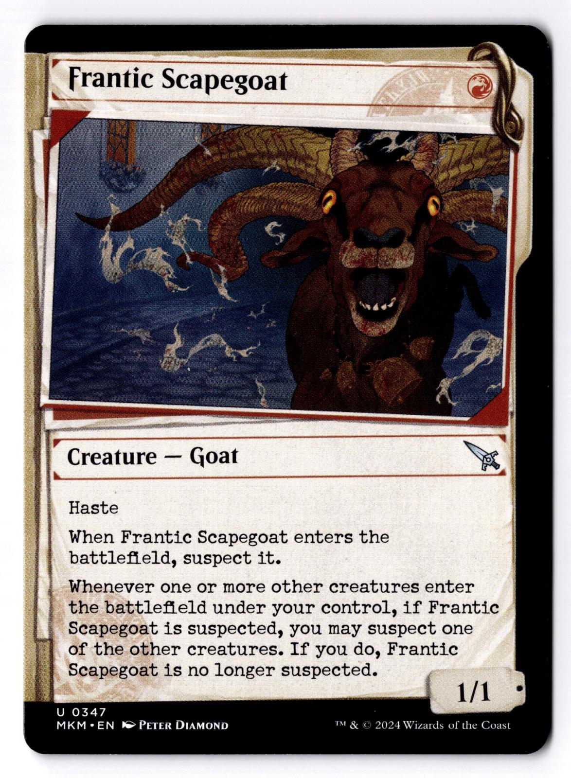 Frantic Scapegoat (Showcase) 347 Murders at Karlov Manor Magic: The Gathering LP