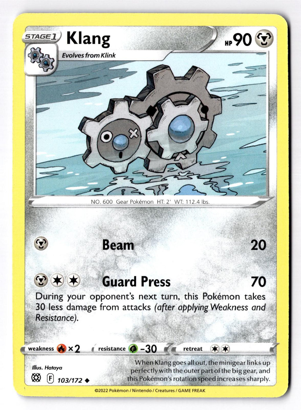 Klang 103/172 Uncommon Brilliant Stars Pokemon Lightly Played