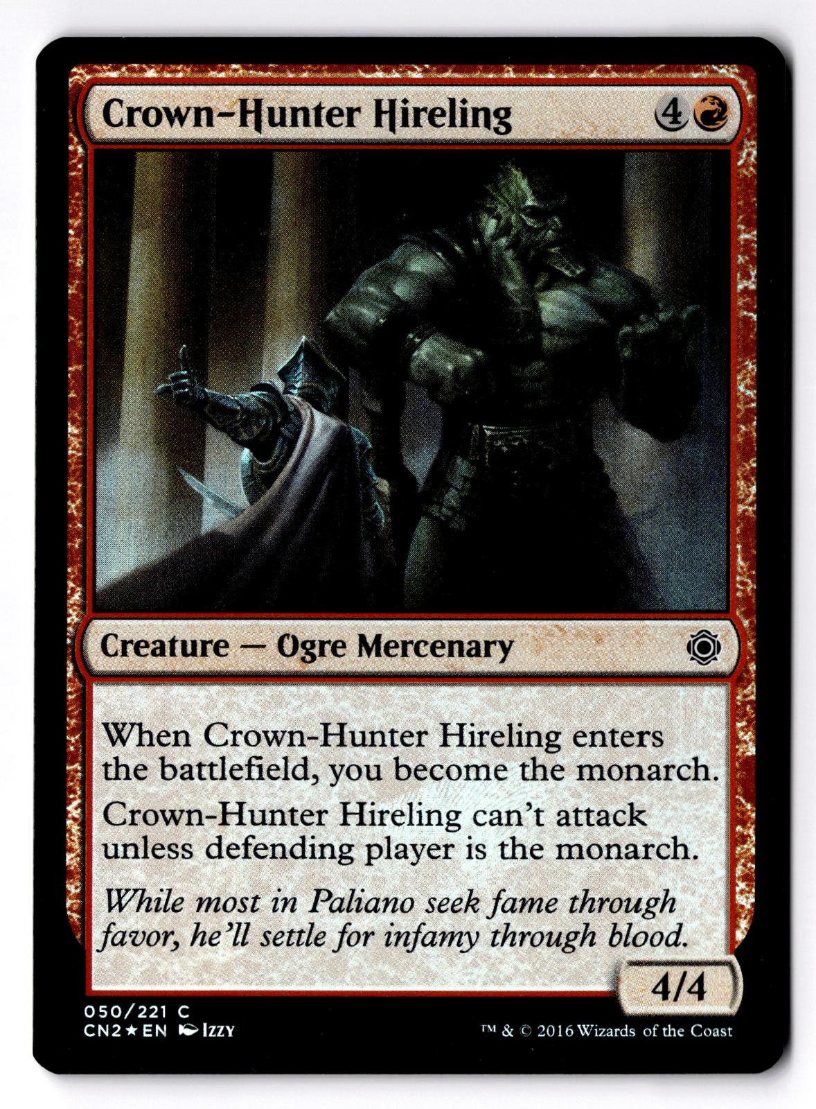 Crown-Hunter Hireling 50 Conspiracy: Take the Crown Magic: The Gathering Foil LP
