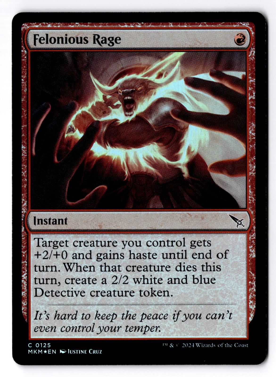 Felonious Rage 125 Common Murders at Karlov Manor Magic: The Gathering Foil LP