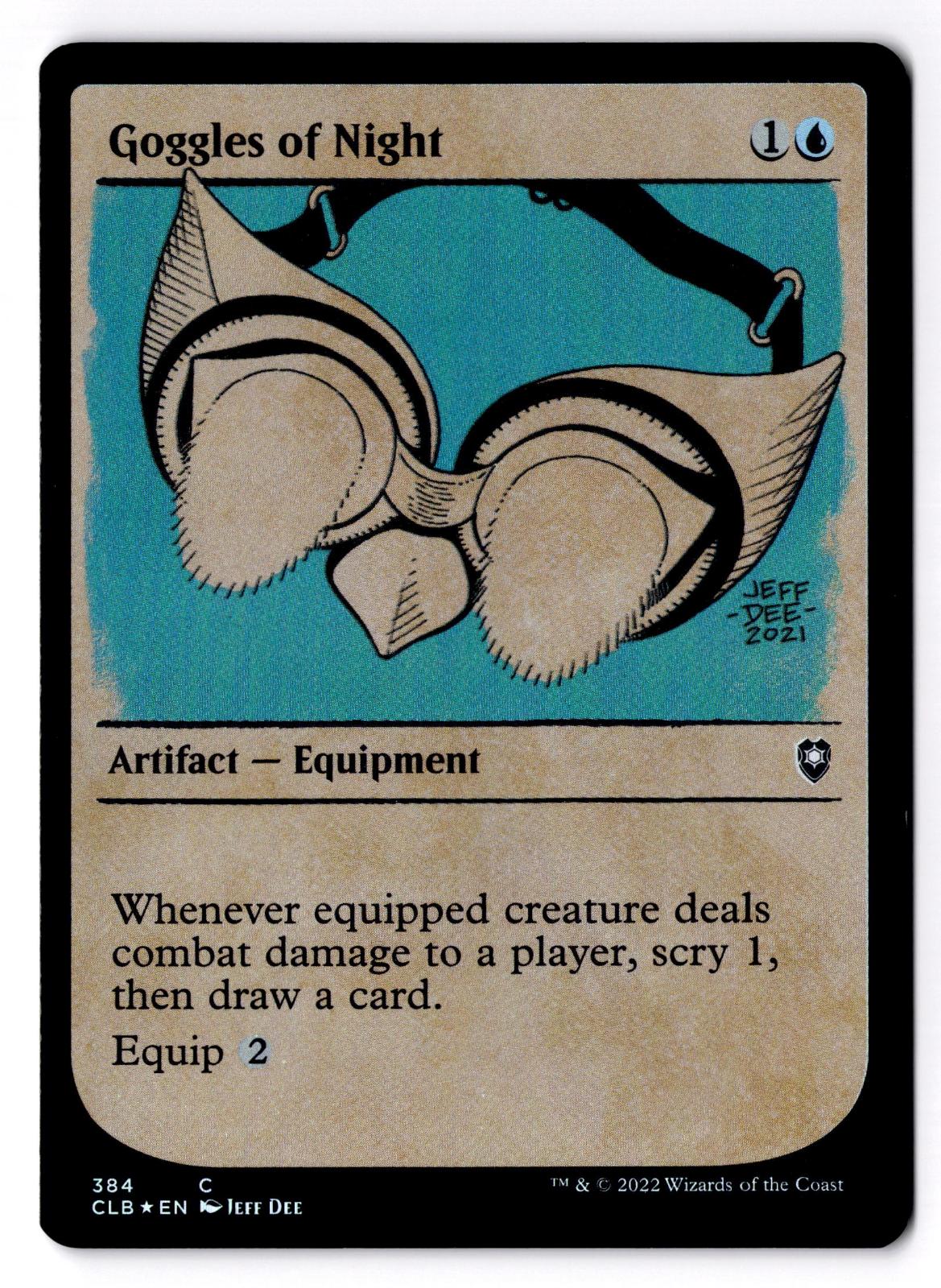 Goggles of Night (Showcase) 384 Magic: The Gathering Foil LP