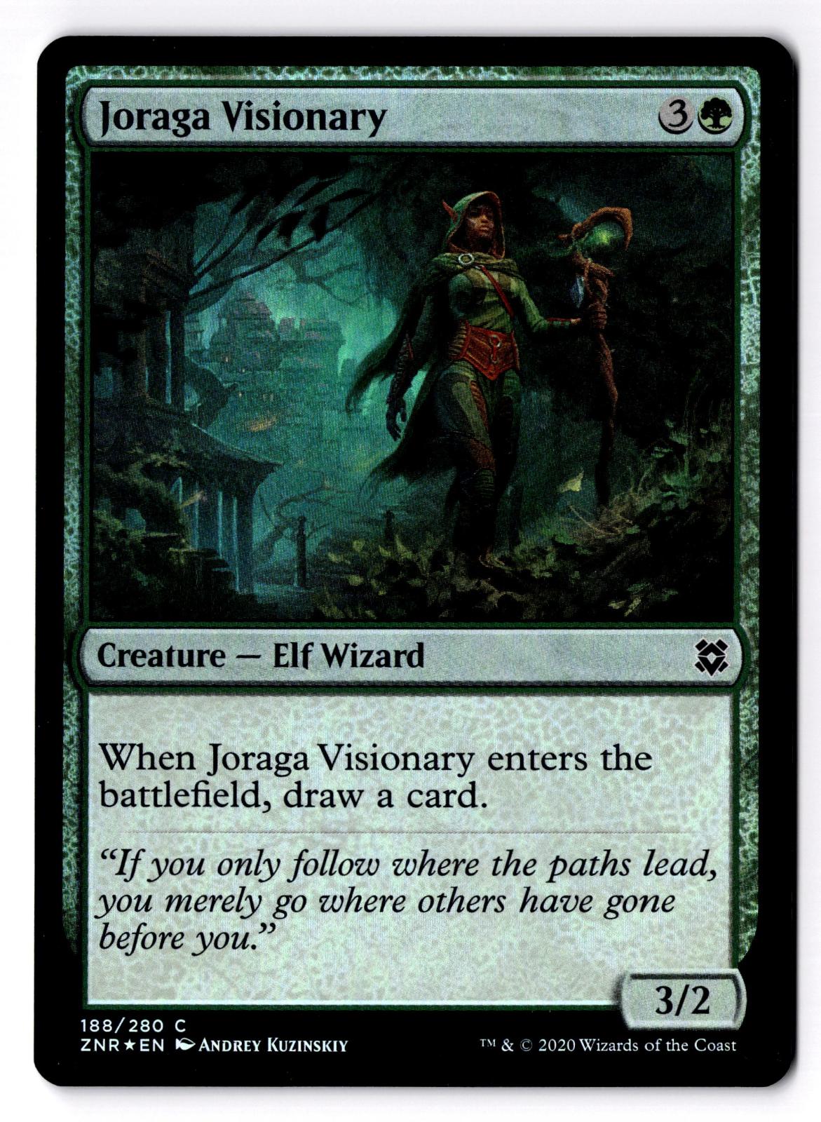 Joraga Visionary 188 Common Zendikar Rising Magic: The Gathering Foil LP
