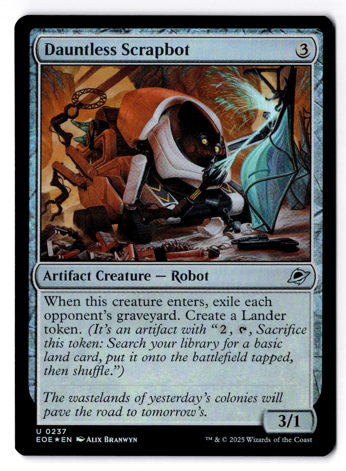 Dauntless Scrapbot 237 Uncommon Edge of Eternities Magic: The Gathering Foil LP