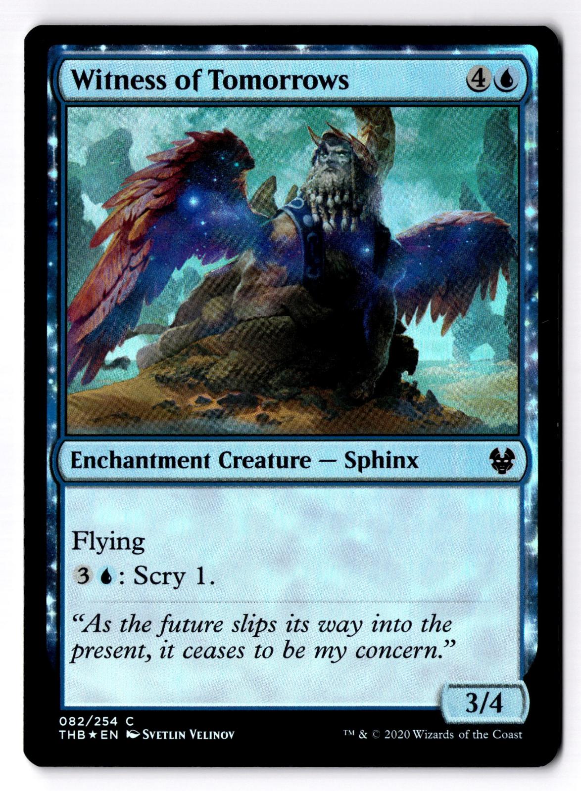 Witness of Tomorrows 82 Common Theros Beyond Death Magic: The Gathering Foil LP