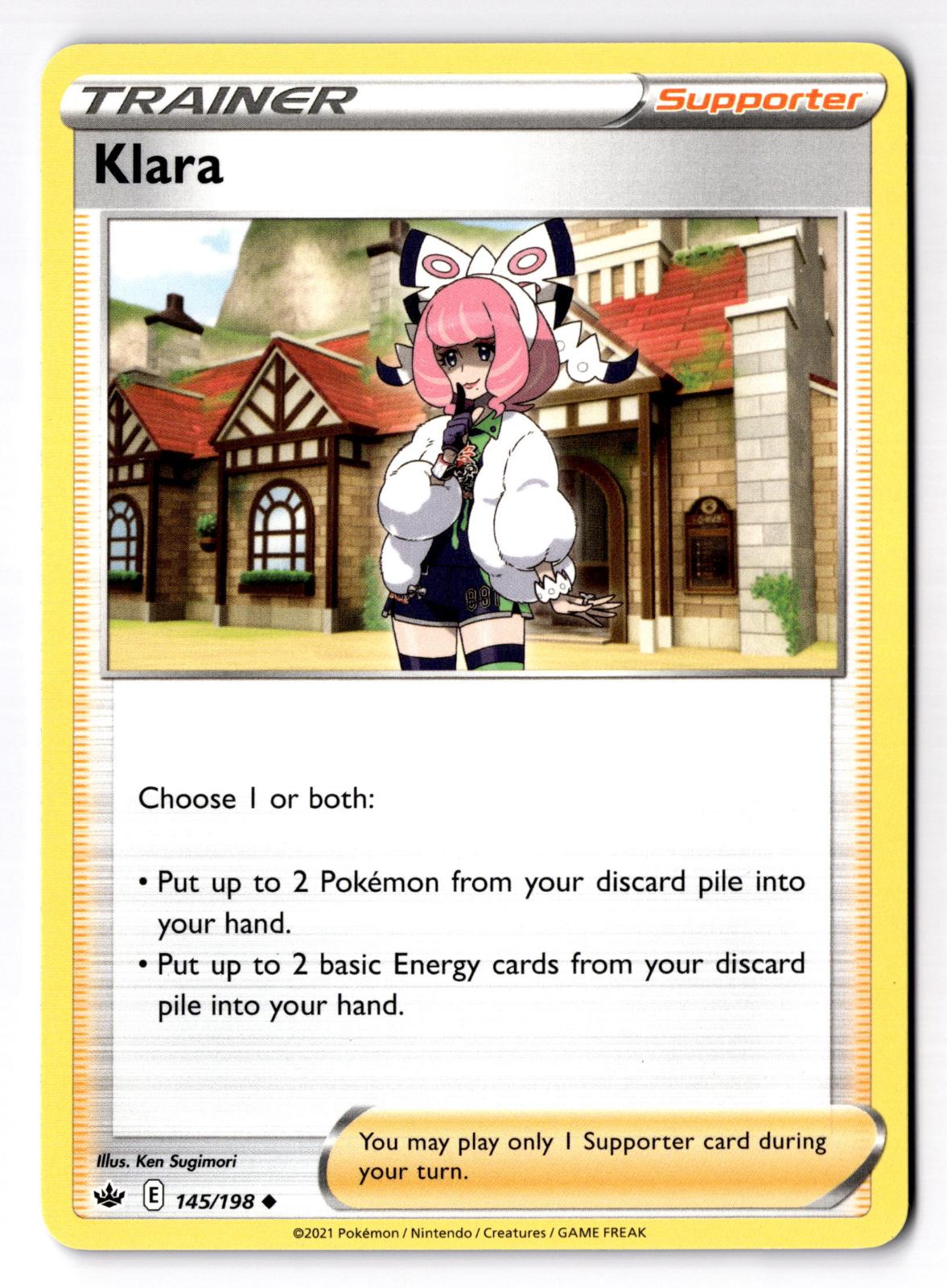 Klara 145/198 Uncommon Chilling Reign Pokemon Lightly Played