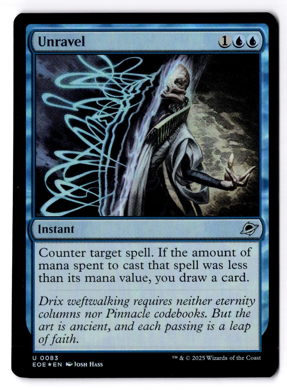 Unravel 83 Uncommon Edge of Eternities Magic: The Gathering Foil Lightly Played