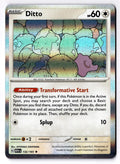 Ditto 132/165 Rare 151 Pokemon Holo Near Mint