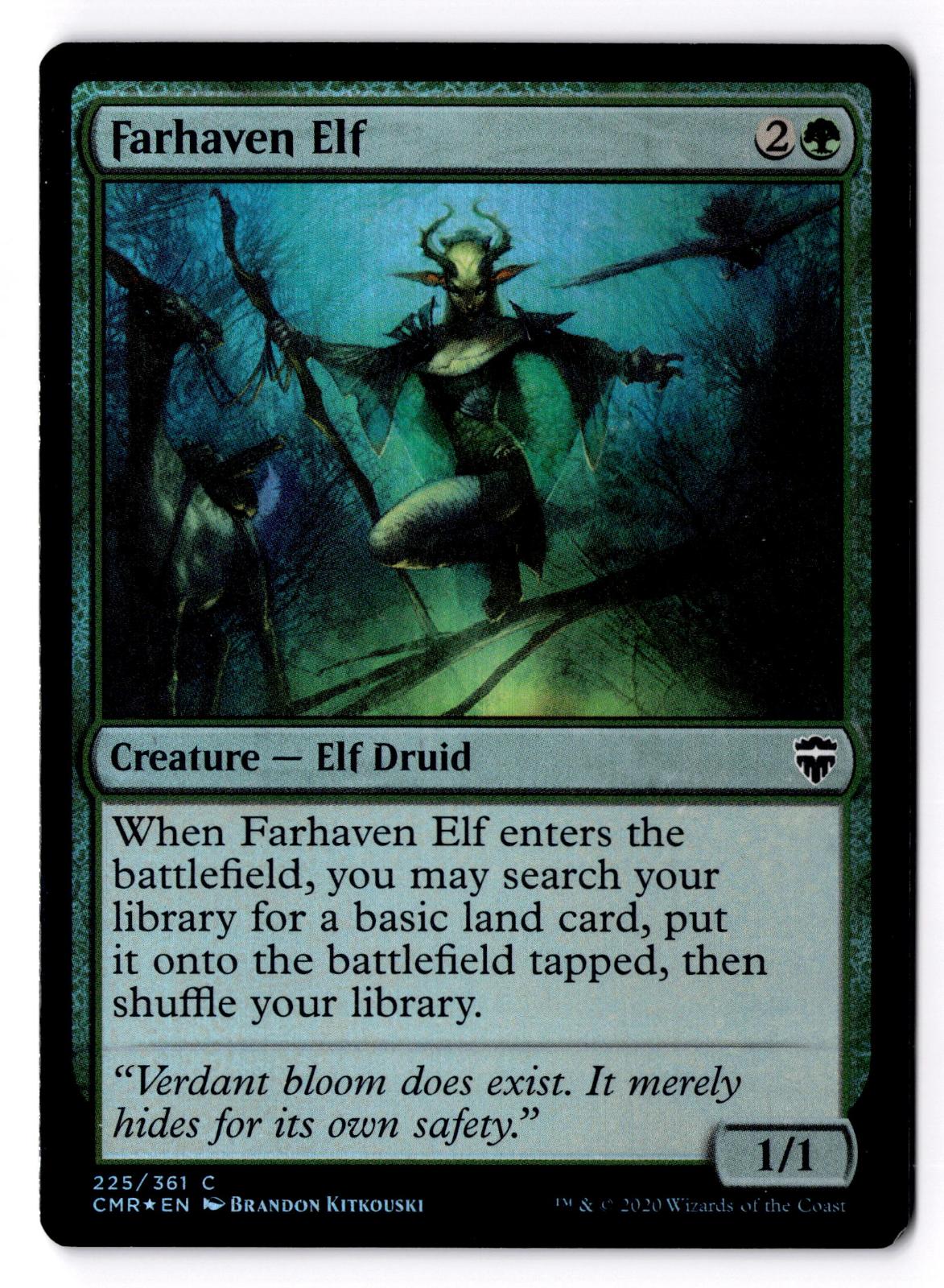 Farhaven Elf 225 Common Commander Legends Magic: The Gathering Foil LP