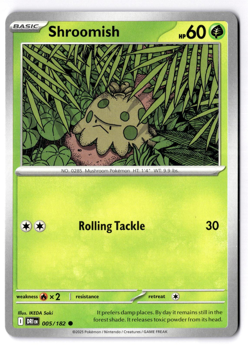Shroomish 005/182 Common Destined Rivals Pokemon Near Mint