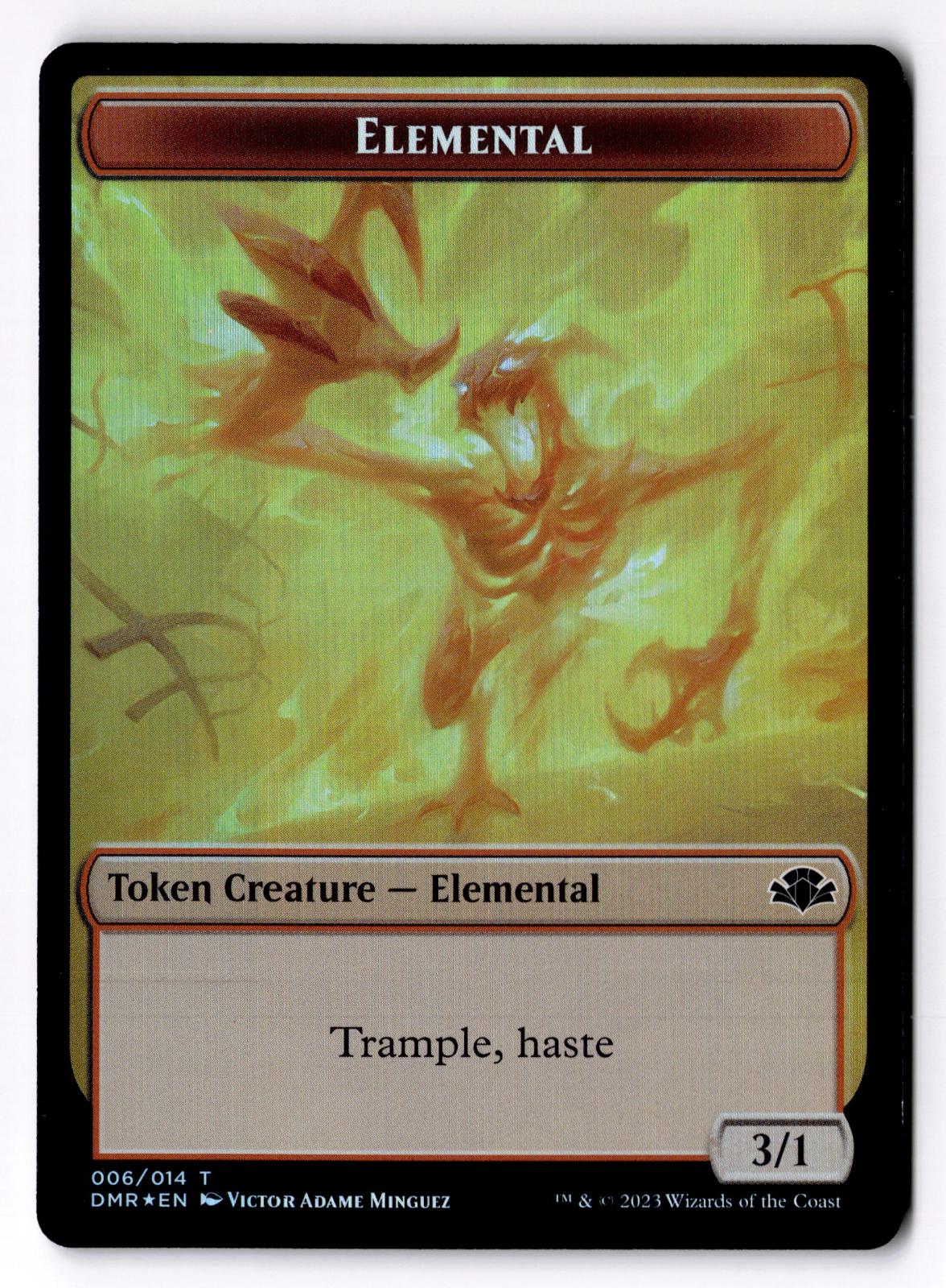 Goblin // Elemental Double-Sided Token 7 // 14 Magic: The Gathering Foil LP