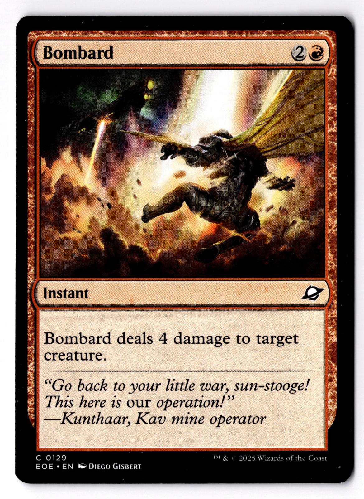 Bombard 129 Common Edge of Eternities Magic: The Gathering Lightly Played