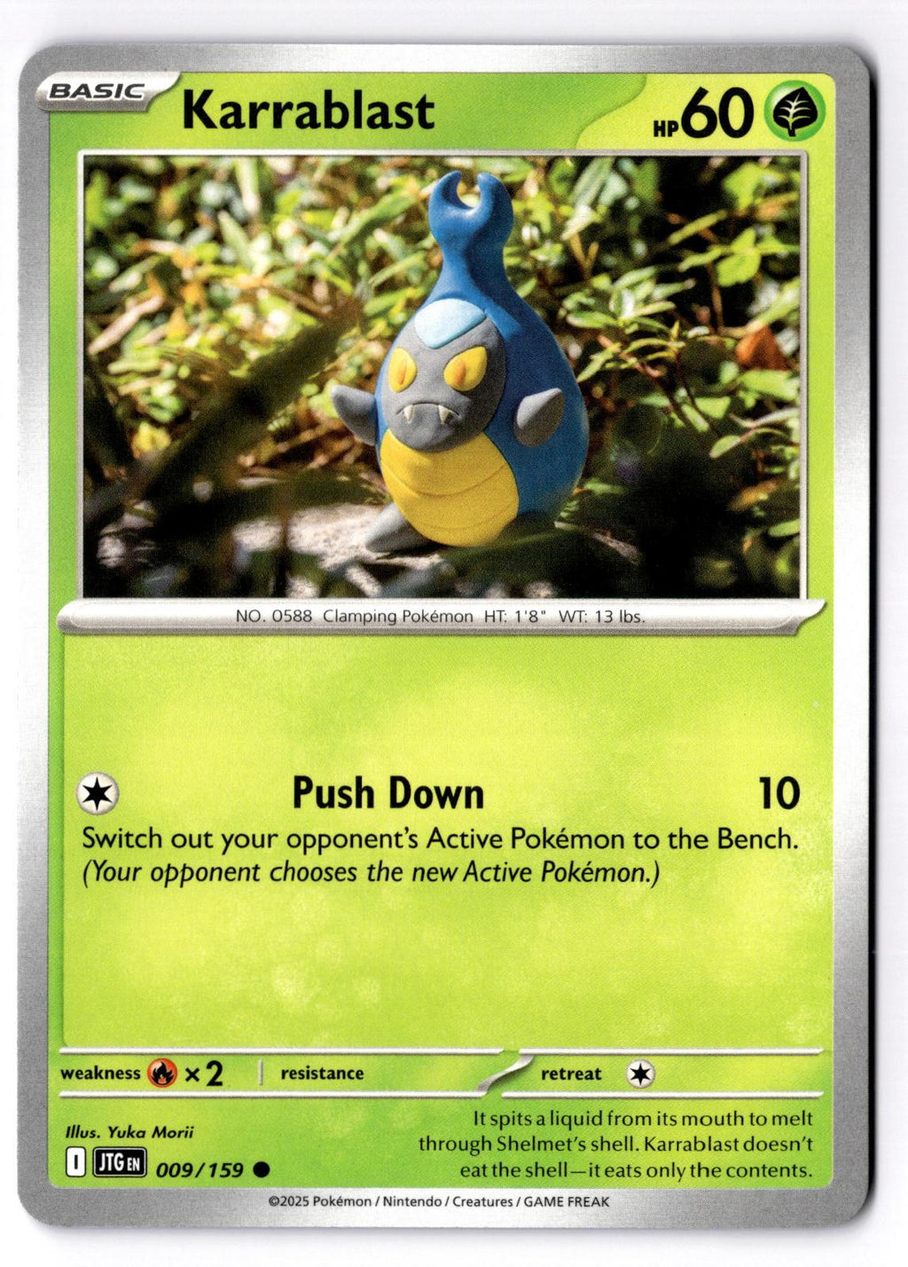 Karrablast 009/159 Common Journey Together Pokemon Near Mint