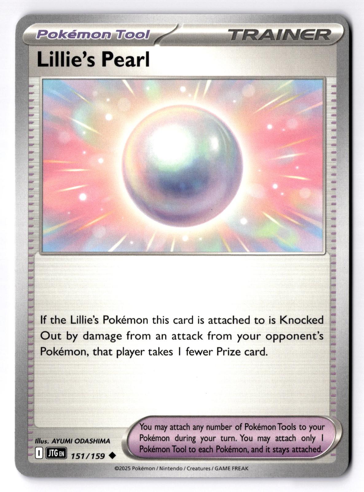 Lillie's Pearl 151/159 Uncommon Journey Together Pokemon Near Mint