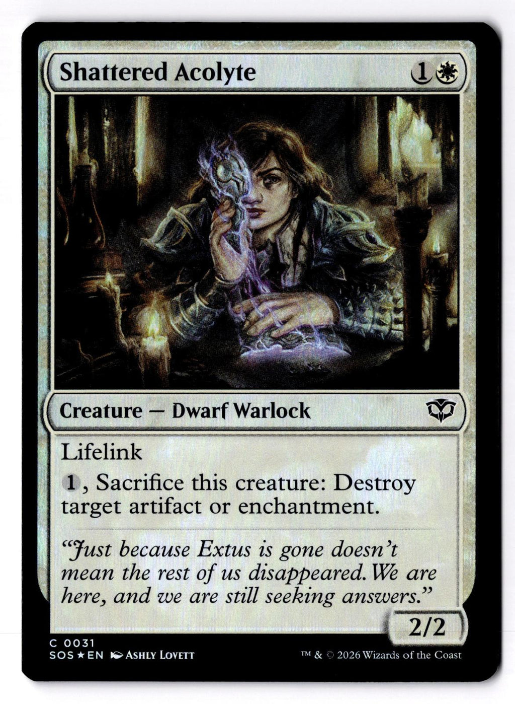 Shattered Acolyte 31 Common Secrets of Strixhaven Magic: The Gathering Foil LP
