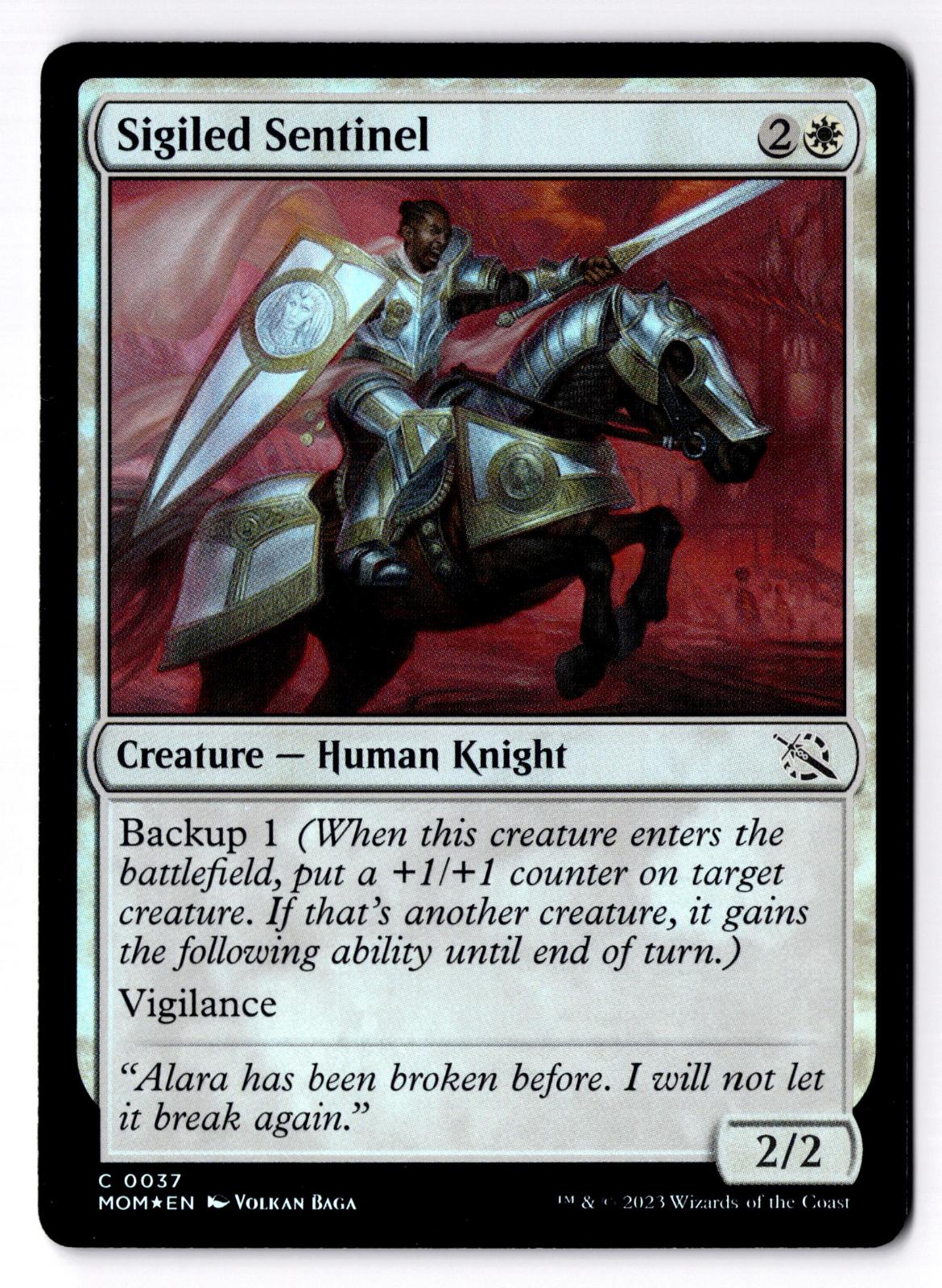 Sigiled Sentinel 37 Common March of the Machine Magic: The Gathering Foil LP