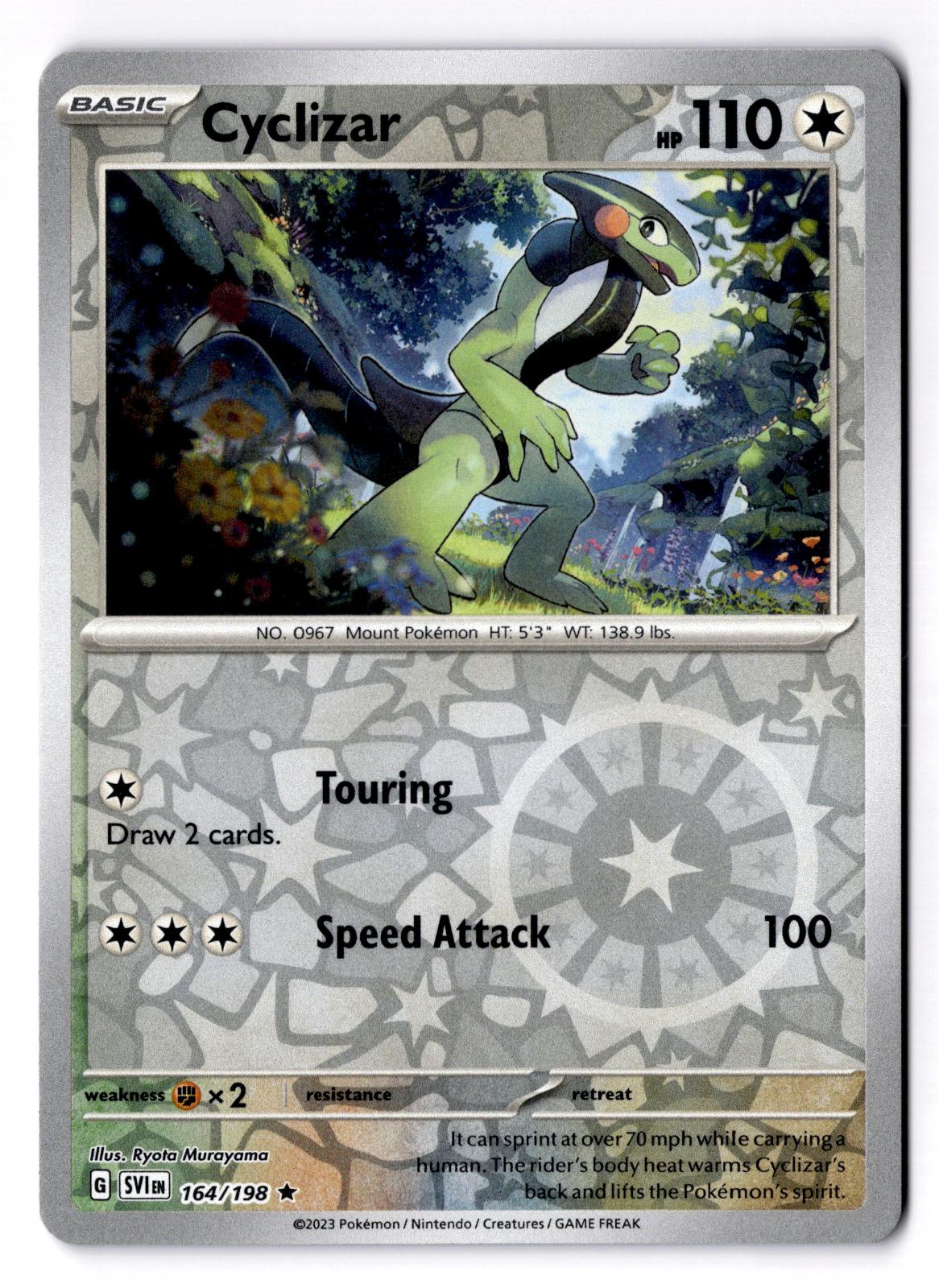 Cyclizar 164/198 Rare Scarlet & Violet Pokemon Reverse Holo Near Mint