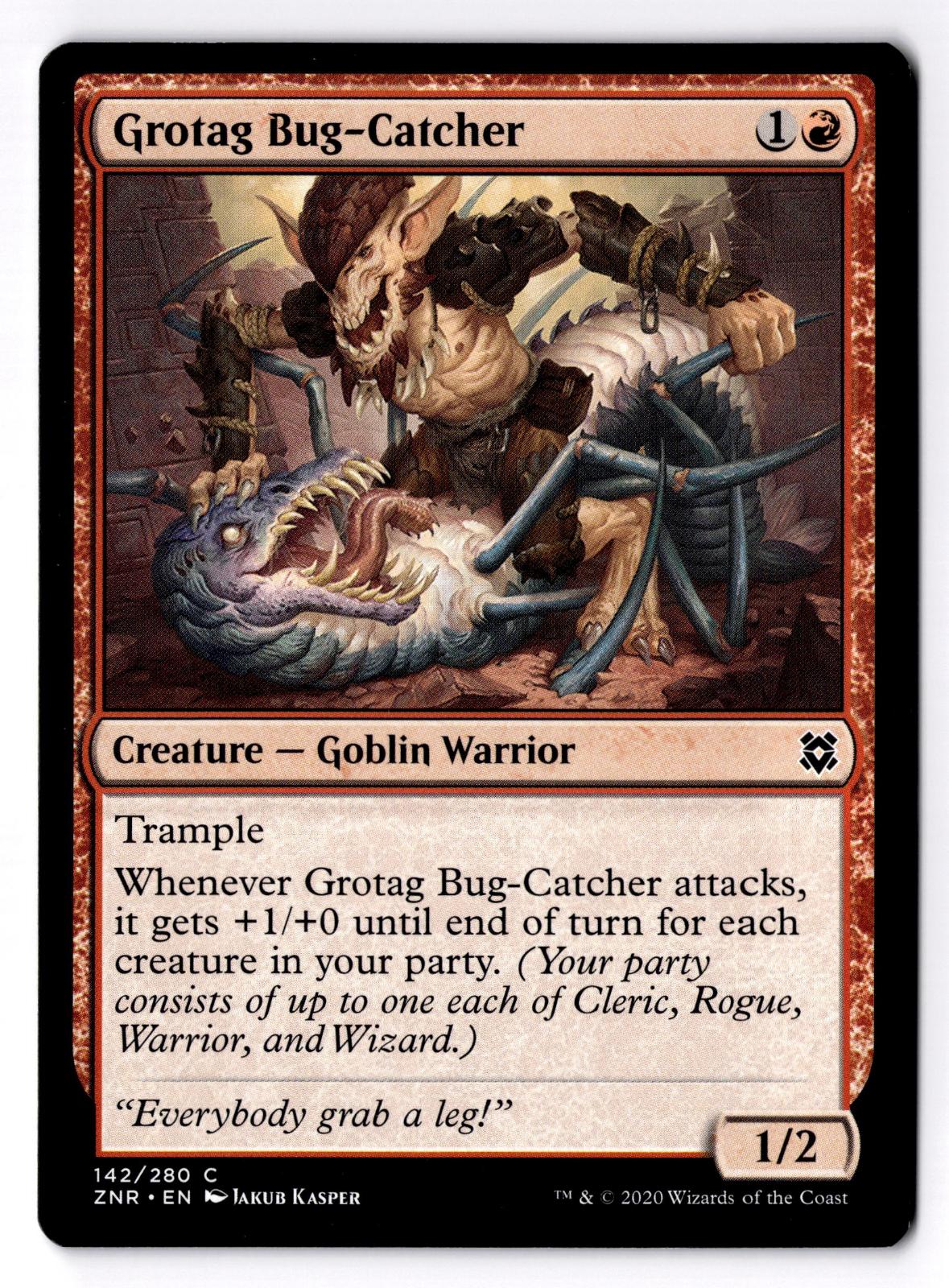 Grotag Bug-Catcher 142 Common Zendikar Rising Magic: The Gathering LP